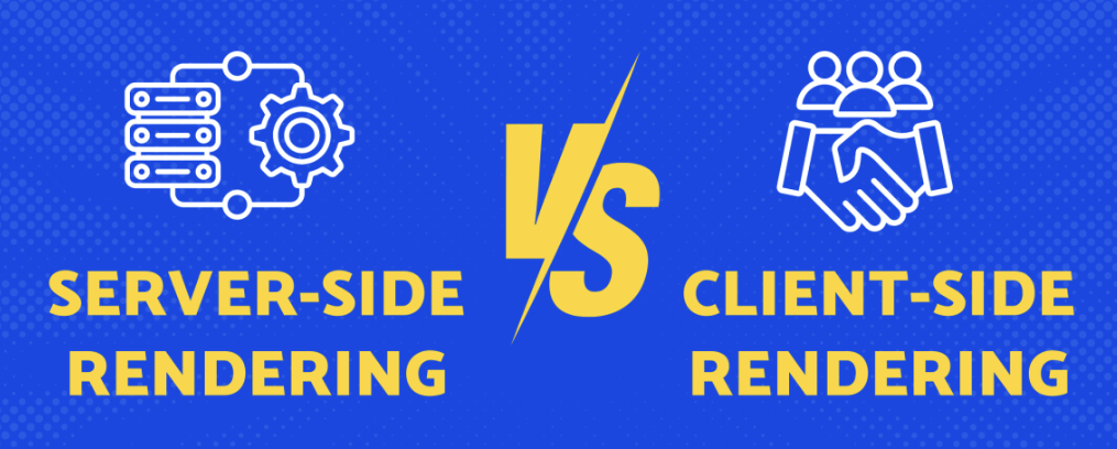 Server-side rendering (SSR) and client-side rendering (CSR) are two different approaches for generating web pages